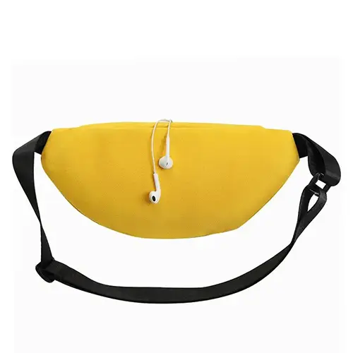  Customizable Classic Waist Bag with Earphone Port and Adjustable Strap